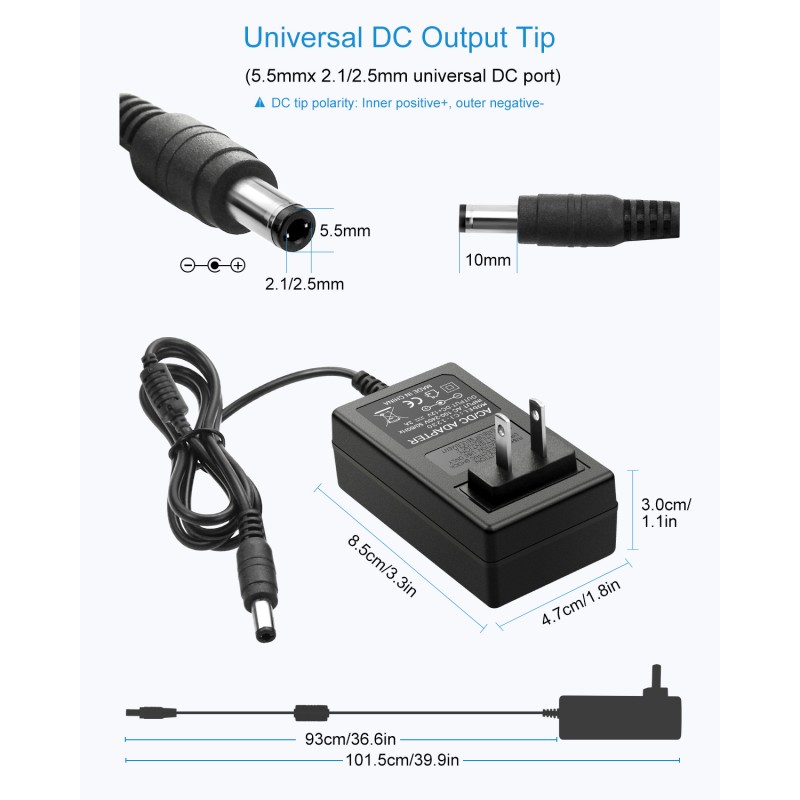 12v 3a Power Supply Adapter 100~240v Ac To Dc 12 Volt 3 Amp 72w Converter 12 Vdc 3000ma 22a 2 8136